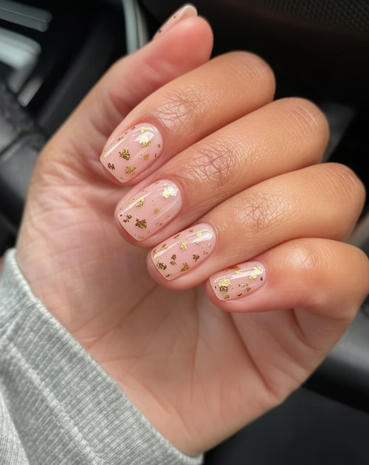 The same hand with an AI nail design